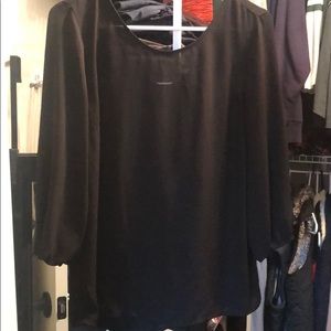 Express Black Sheer Top